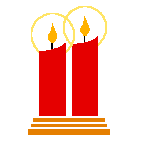 2 advent candles