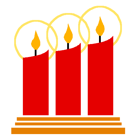 3 Advent Candles